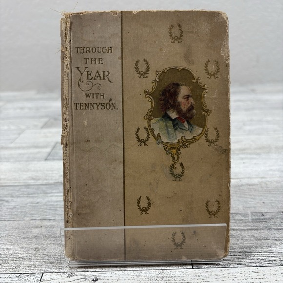 Other - Through The Year with Tennyson book Hardcover antique